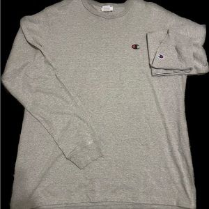 CHAMPION HERITAGE LONG SLEEVE TEE, EMBROIDERED C LOGO